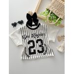 T-shirt Cropped Los Angeles Preto
