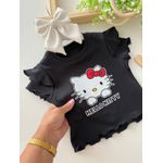 Blusa Hello Kitty Preta