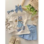 T-shirt Margarida Azul