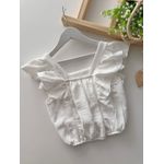 Blusa Babado Juvenil Off White