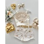 Cropped Concha Off White