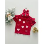 Blusa Coração Vermelha