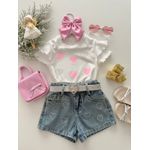 Blusa Coração Branco