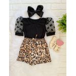 Blusa Tule Preta 