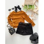 Blusa Ana Laura Caramelo