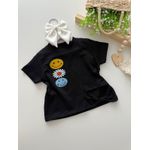 Blusa Be Happy Preta 