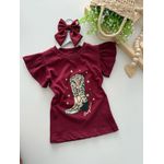 T-shirt Cowgirl Vinho