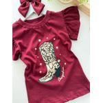 T-shirt Cowgirl Vinho