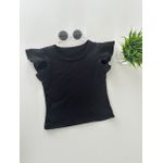 Blusa Canelada Preta 