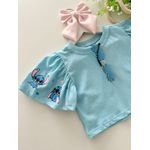 Blusa Dani Stitch Azul 