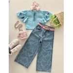 Blusa Dani Stitch Azul 