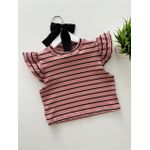 Blusa Elóa Listra Rose 