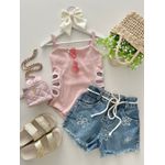 Short Jeans Flores 