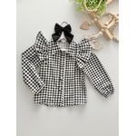 Camisa Xadrez Aline Preta