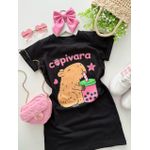 Camisetão Capivara Preto 