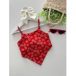 Cropped Bianca Vermelho 
