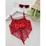 Cropped Bianca Vermelho 