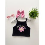 Cropped Sweet Preto