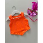 Cropped Luna Laranja Neon 