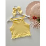Cropped Maju Amarelo