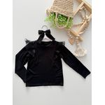 Blusa Tule Preta 