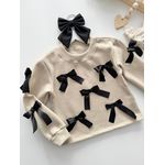 Blusa Moletom Laço Nude 