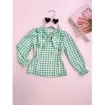 Camisa Brenda Xadrez Verde 