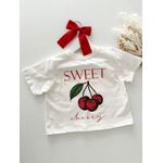 T-shirt Cropped Cherry Off White 