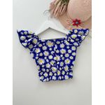 Blusa Ciça Margarida Azul