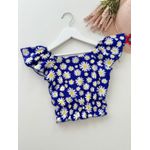 Blusa Ciça Margarida Azul