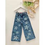 Calça Wide Leg Florzinha JEANS