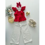 Calça Wide Leg Offwhite