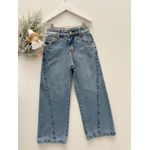 Calça Wide Leg Recorte JEANS
