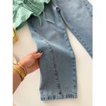 Calça Wide Leg Recorte JEANS
