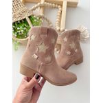 Bota Texana Estrela Bege 