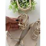 Sandalia Birken Dourada