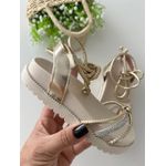 Sandalia Birken Dourada
