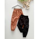Calça Cargo Jogger Alfaiataria Caramelo