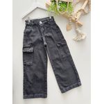 Calça Jeans Cargo Cinza 