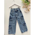Calça Jeans Cargo 