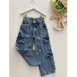 Calça Jeans Cargo 