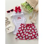 Conjunto Moranguinho Vermelho