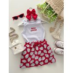Conjunto Moranguinho Vermelho