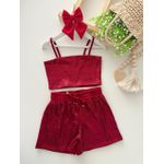 Conjunto Glamour Vermelho 