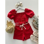 Conjunto Maria Eduarda Vermelho 