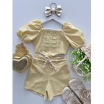 Conjunto Maria Eduarda Amarelo 
