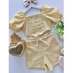 Conjunto Maria Eduarda Amarelo 