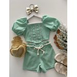 Conjunto Maria Eduarda Verde Menta 