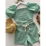 Conjunto Maria Eduarda Verde Menta 