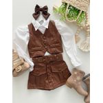 Conjunto Maria Laura Marrom 